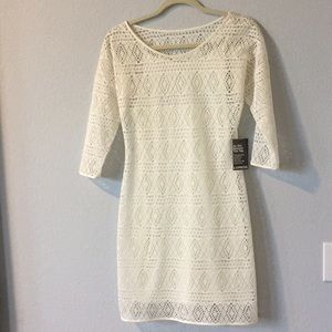 NWT Express Cream Lace Dress